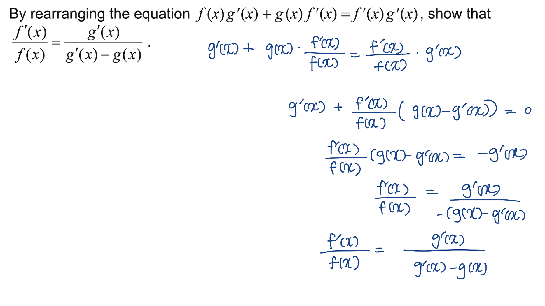 Rearranging Question